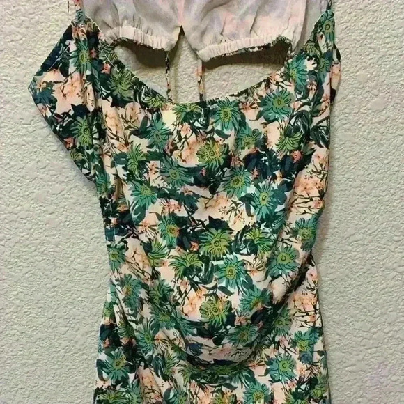 ASTR the Label Open Back Floral Midi Dress sz L summer beachy wedding guest vaca - Picture 3 of 8